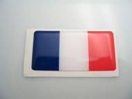 70X35mm France flag 3D Decal
