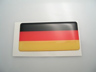 Large 70X35mm German Germany flag 3D Decal Sticker