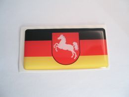 70X35mm Lower Saxony German Civil flag 3D Decal