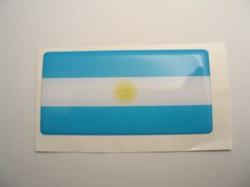 Large 70X35mm ARGENTINA flag 3D Decal Sticker