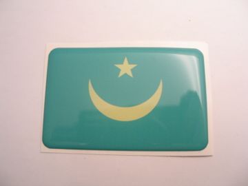 Large70X45mm MAURITANIA flag 3D Decal Sticker