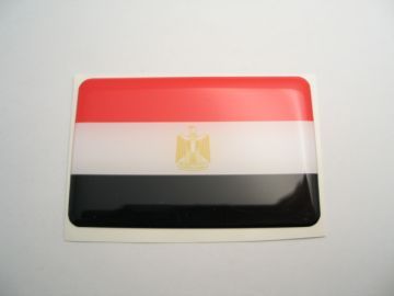Small 31X20mm EGYPT flag 3D Decal Sticker