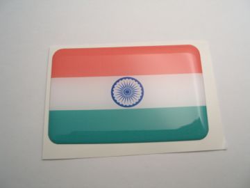 Large70X45mm INDIA flag 3D Decal Sticker