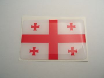 Large70X45mm GEORGIA flag 3D Decal Sticker