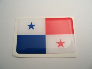 Large70X45mm PANAMA flag 3D Decal Sticker
