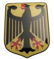 Large Deutsche Bundesadler Germany badge flag 3D Decal