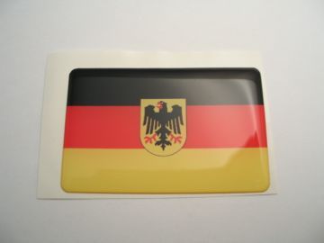 Small 31X20mm Germany State German flag 3D Decal