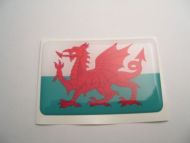 Large70X45mm Wales National flag- Red Dragon 3D Decal