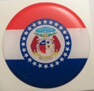 2inc MISSOURI State flag America 3D Decal sticker USA