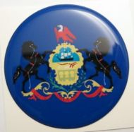 2inc PENNSYLVANIA State flag America 3D Decal USA
