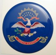 2inc NORTH DAKOTA State flag America 3D Decal USA