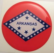 2inc ARKANSAS State flag America 3D Decal sticker USA