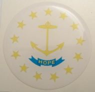 2inc RHODE ISLAND State flag America 3D Decal USA