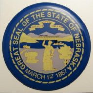 2inc NEBRASKA State flag America 3D Decal sticker USA
