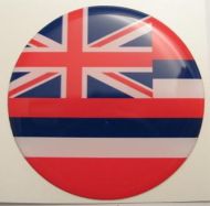 2inc HAWAII State flag America 3D Decal sticker USA