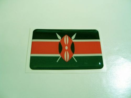 Large70X45mm KENYA flag 3D Decal Sticker