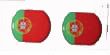 2X Portugal flag 3D Decals