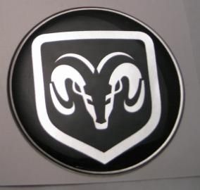 50mm RAM DODGE 3D Decal sticker