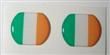 2X Ireland flag 3D Decals