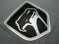 XLarge Viper Old Black Chrome 3D Decal sticker/dodge
