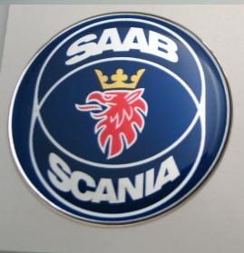 50mm SAAB SCANIA 3D Decal