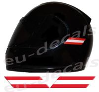 Helmet Austria Flags 3D Decals Set Left and Right